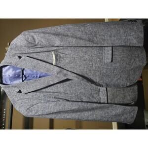 Coofandy Men's Blue Textured Blazer Suit Jacket 3XL